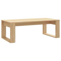 Berkfield Home Coffee Table Sonoma Oak 102x50x35 cm Engineered Wood in Light Brown - Size: 102 x 50 x 35 cm - thumbnail 1