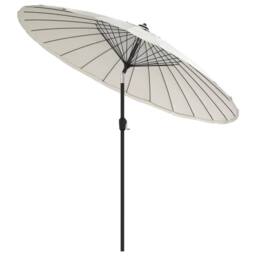 Berkfield Home Outdoor Parasol with Aluminium Pole 270 cm Sand White - thumbnail 3