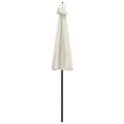 Berkfield Home Outdoor Parasol with Aluminium Pole 270 cm Sand White - thumbnail 4