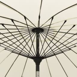 Berkfield Home Outdoor Parasol with Aluminium Pole 270 cm Sand White - thumbnail 5