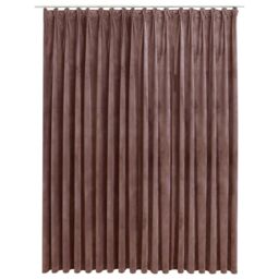 Berkfield Home Blackout Curtain with Hooks Velvet Antique Pink 290x245 cm - thumbnail 2