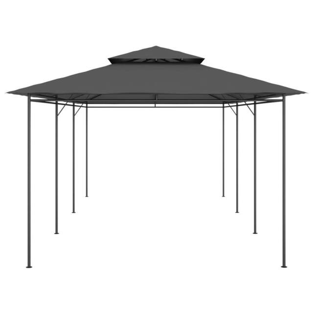 Berkfield Home Gazebo 600x298x270 cm Anthracite in Charcoal - Size: 600 x 298 x 270 cm - image 1