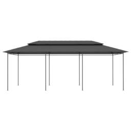 Berkfield Home Gazebo 600x298x270 cm Anthracite in Charcoal - Size: 600 x 298 x 270 cm - thumbnail 3