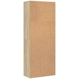 Berkfield Home Highboard Sonoma Oak 70x35x180 cm Engineered Wood in Light Tan - Size: 70 x 35 x 180 cm - thumbnail 4