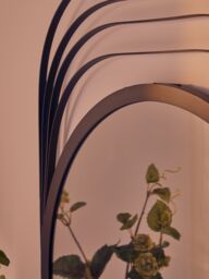Orsina Concentric Wall Mirror, Decorative Mirror In Black Finish, Modern Art Deco Design Wall Mirror For Home - thumbnail 2