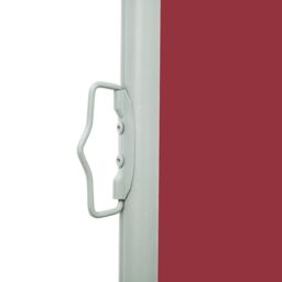 Berkfield Home Patio Retractable Side Awning 600x160 cm Red - thumbnail 4