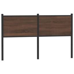 Berkfield Home Headboard Brown Oak 135 cm Engineered Wood & Steel
