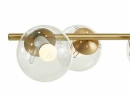 Vente-unique Brushed Brass Chandelier - 6 Glass Globes - L98 Cm - Gold - YUKON - thumbnail 8