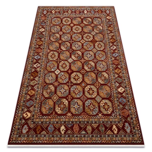 RugsX Wool Keshan Rug in Red - Size: 80 cm x 145 cm - image 1