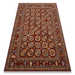 RugsX Wool Keshan Rug in Red - Size: 80 cm x 145 cm