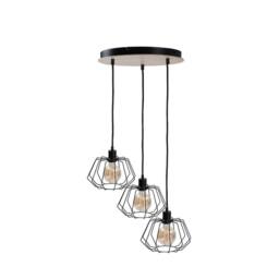 Netlighting Soho Cluster Pendant Ceiling Light Wood 32cm 3x E27 in Brown