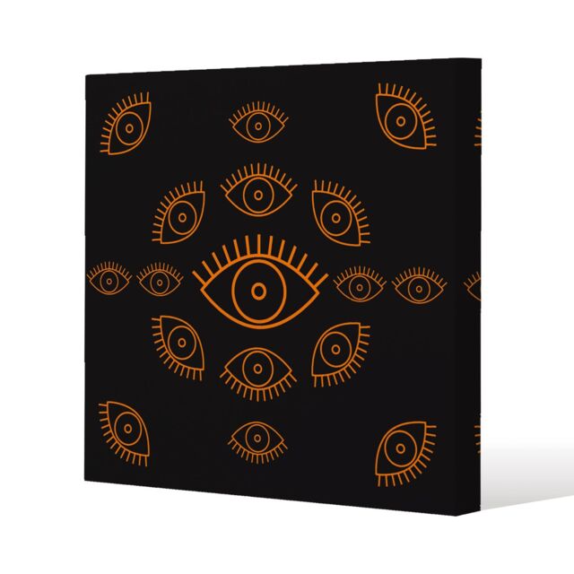 Benjamin Tate Design Eye Icon (Canvas Print) / 101 x 101 x 4cm in Natural - Size: 101 x 101 x 4 cm - image 1