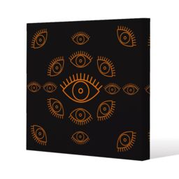 Benjamin Tate Design Eye Icon (Canvas Print) / 101 x 101 x 4cm in Natural - Size: 101 x 101 x 4 cm - thumbnail 1