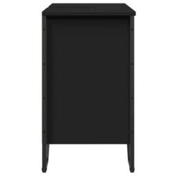 Berkfield Home Bathroom Sink Cabinet Black 60x35x60 cm Engineered Wood - Size: 60 x 35 x 60 cm - thumbnail 5