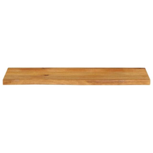 Berkfield Home Table Top Live Edge 120x20x2.5 cm Solid Wood Mango in Brown - image 1