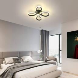 Goeco LED Ceiling Light, 30 W, Black Aluminium Ceiling Lighting, 4500 K - thumbnail 4