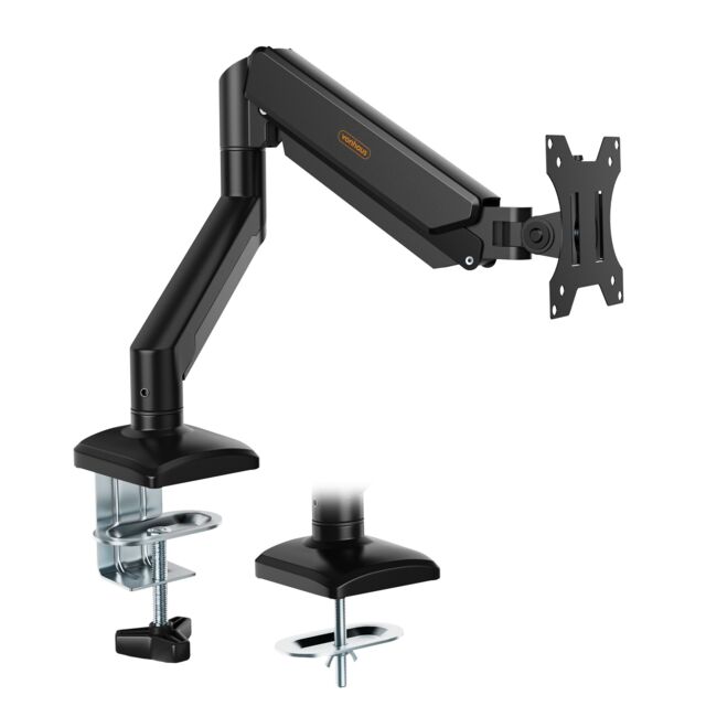 VonHaus Height Adjustable Tilt & Rotate Gas Powered Monitor Stand in Black - Size: 1 Pack - image 1