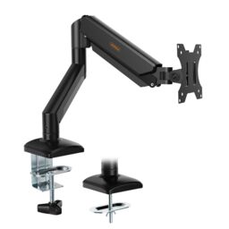 VonHaus Height Adjustable Tilt & Rotate Gas Powered Monitor Stand in Black - Size: 1 Pack - thumbnail 1