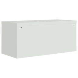 Berkfield Home File Cabinet Light Grey 90x40x240 cm Steel - Size: 90 x 40 x 240 cm - thumbnail 6