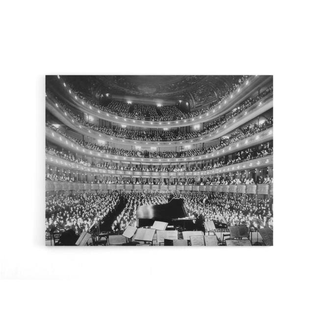 "Artery8 New York Metropolitan Opera Hoffmann Concert Canvas Wall Art Print in Grey - Size: W18"" x H24""" - image 1