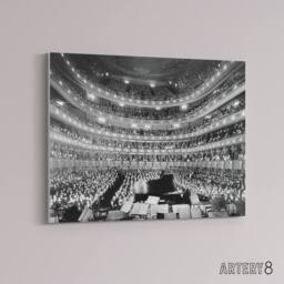 "Artery8 New York Metropolitan Opera Hoffmann Concert Canvas Wall Art Print in Grey - Size: W18"" x H24""" - thumbnail 2