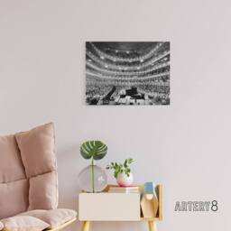 "Artery8 New York Metropolitan Opera Hoffmann Concert Canvas Wall Art Print in Grey - Size: W18"" x H24""" - thumbnail 3
