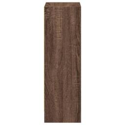 Berkfield Home Bookcase Brown Oak 40x24x76 cm Engineered Wood - Size: 40 x 24 x 76 cm - thumbnail 5
