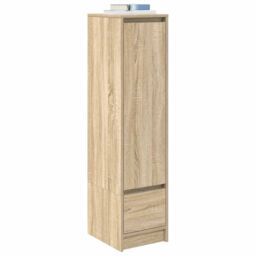 Berkfield Home Highboard Sonoma Oak 29.5x34x119.5 cm Engineered Wood in Brown - thumbnail 4