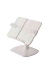 Living and Home Adjustable Book Stand & Reading Holder for Books, Tablets, Laptops in White - thumbnail 3
