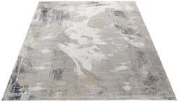 The Rug Shop UK Blue Modern Abstract Easy To Clean Area Ivory Rug - Size: 160 cm x 220 cm - thumbnail 9