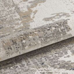 The Rug Shop UK Blue Modern Abstract Easy To Clean Area Ivory Rug - Size: 160 cm x 220 cm - thumbnail 3