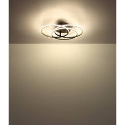 Netlighting Kombos 45.6cm Semi Flush Ceiling Light Matt Black 3x LED 4000K - thumbnail 4