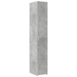 Berkfield Home Slim Storage Cabinet Concrete Grey 30x42.5x225 cm Engineered Wood - thumbnail 6