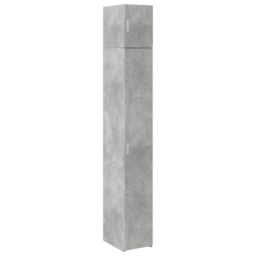 Berkfield Home Slim Storage Cabinet Concrete Grey 30x42.5x225 cm Engineered Wood - thumbnail 2