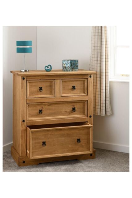 Seconique Corona 2+2 Drawer Chest in Natural - image 1