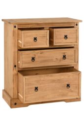 Seconique Corona 2+2 Drawer Chest in Natural - thumbnail 3