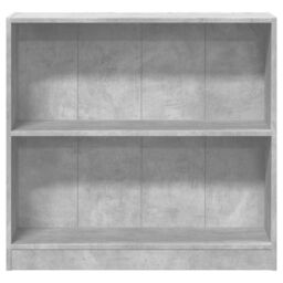 Berkfield Home Bookshelf Concrete Grey 80x24x75 cm Engineered Wood - Size: 80 x 24 x 75 cm - thumbnail 5