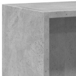 Berkfield Home Bookshelf Concrete Grey 80x24x75 cm Engineered Wood - Size: 80 x 24 x 75 cm - thumbnail 8