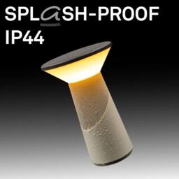 BRILONER Grey LED Table Lamp Rechargeable Light German Design Award Winner - thumbnail 5