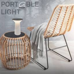 BRILONER Grey LED Table Lamp Rechargeable Light German Design Award Winner - thumbnail 7