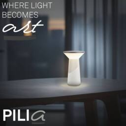 BRILONER Grey LED Table Lamp Rechargeable Light German Design Award Winner - thumbnail 3