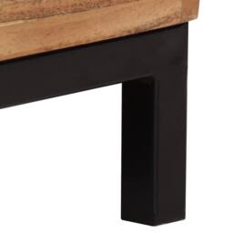 Berkfield Home Sideboard Solid Acacia Wood 60x35x76 cm Brown - Size: 60 x 35 x 76 cm - thumbnail 8
