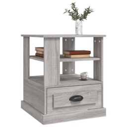 Berkfield Home Side Table Grey Sonoma 50x50x60 cm Engineered Wood - Size: 50 x 50 x 60 cm - thumbnail 4