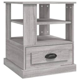 Berkfield Home Side Table Grey Sonoma 50x50x60 cm Engineered Wood - Size: 50 x 50 x 60 cm - thumbnail 2
