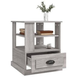Berkfield Home Side Table Grey Sonoma 50x50x60 cm Engineered Wood - Size: 50 x 50 x 60 cm - thumbnail 5
