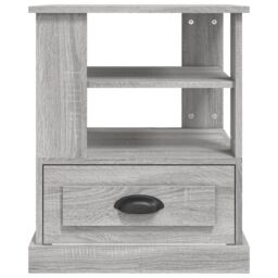 Berkfield Home Side Table Grey Sonoma 50x50x60 cm Engineered Wood - Size: 50 x 50 x 60 cm - thumbnail 6