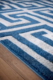 Origin Greek Key Navy/Grey in Navy - Size: 80 cm x 150 cm - thumbnail 4