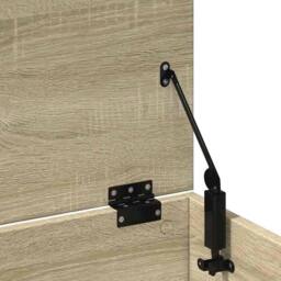 Berkfield Home Storage Box Sonoma Oak 102x35x35 cm Engineered Wood in Tan - Size: 102 x 35 x 35 cm - thumbnail 9
