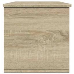 Berkfield Home Storage Box Sonoma Oak 102x35x35 cm Engineered Wood in Tan - Size: 102 x 35 x 35 cm - thumbnail 5