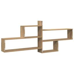Berkfield Home Wall Shelf Artisian Oak 167.5x18x68 cm Engineered Wood in Brown - thumbnail 6